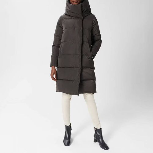 Petite Charcoal Heather Puffer Jacket - Hobbs London - Modalova