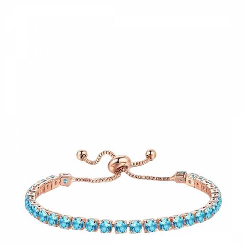 K Gold Gemstone Adjustable Tennis Bracelet - Liv Oliver - Modalova