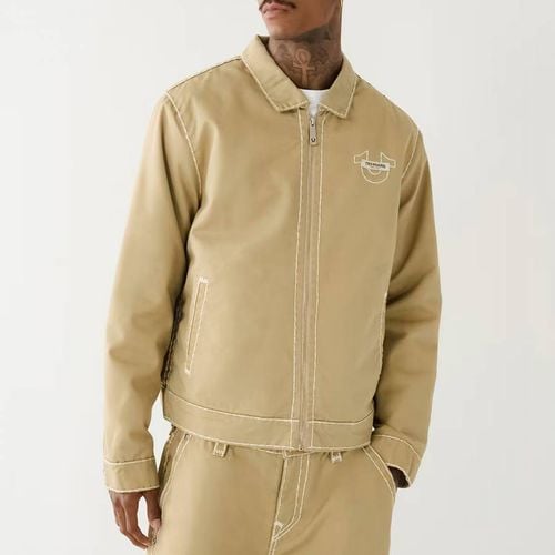 Sand Super T Twill Bomber Jacket - True Religion - Modalova