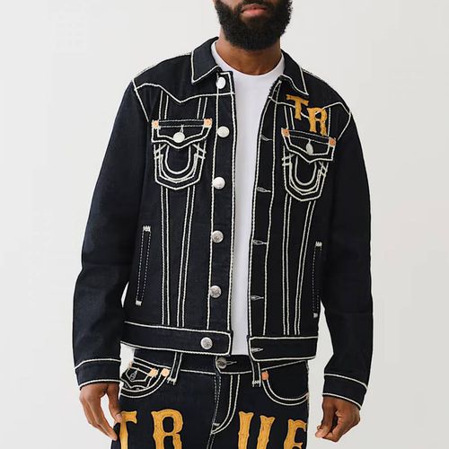 Dark Jimmy Rope Stitch Western Jacket - True Religion - Modalova