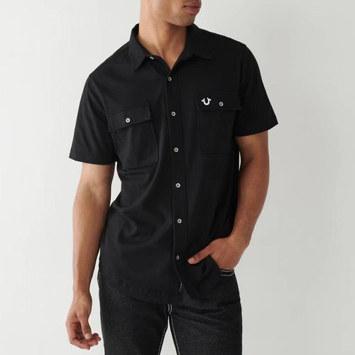 Triple Needle Knit Cotton Shirt - True Religion - Modalova