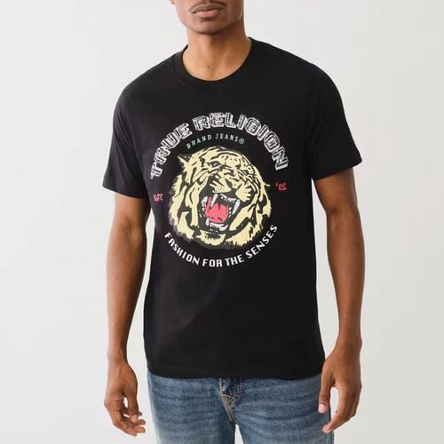 Tiger Face Print Cotton T-Shirt - True Religion - Modalova