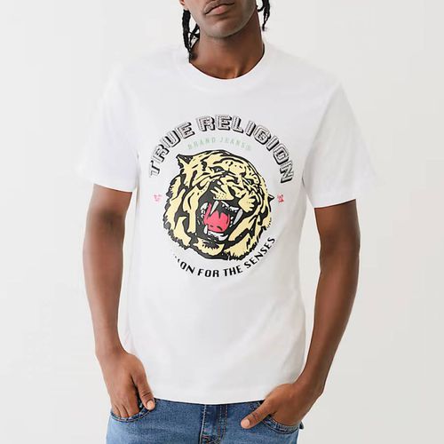 Tiger Face Print Cotton T-Shirt - True Religion - Modalova