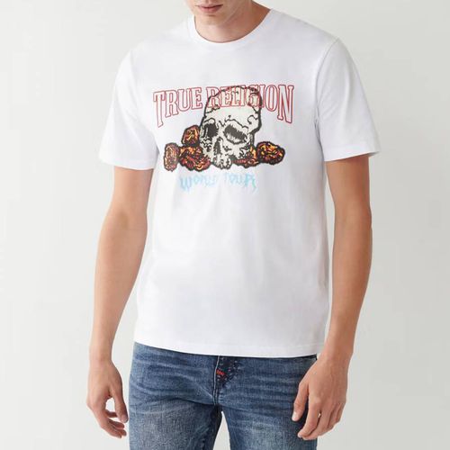 True Skull Print Cotton T-Shirt - True Religion - Modalova