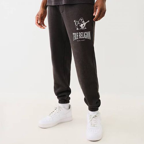 Washed Vintage Crackle Cotton Blend Joggers - True Religion - Modalova