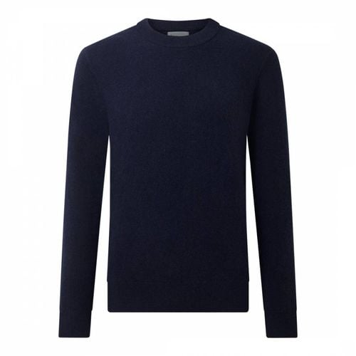 Navy Cashmere Crew Neck Jumper - Kilgour Savile Row - Modalova