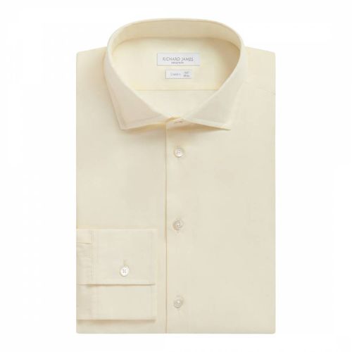 Ecru Contemporary Fit Cotton Shirt - Richard James Savile Row - Modalova