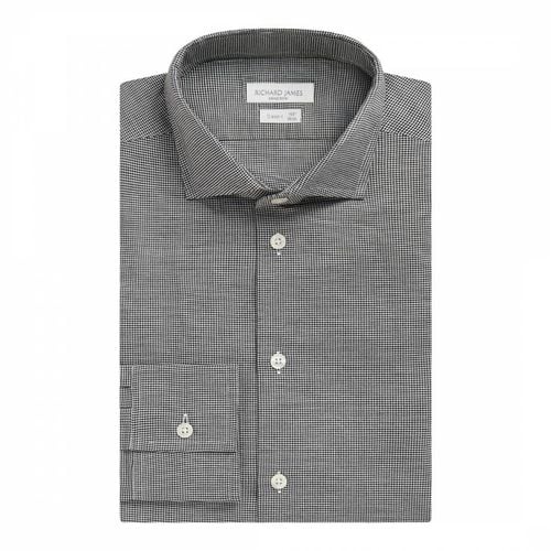 Check Contemporary Fit Cotton Shirt - Richard James Savile Row - Modalova