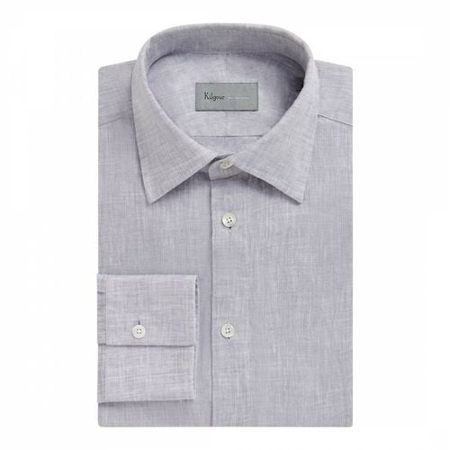 Grey Linen Shirt - Kilgour Savile Row - Modalova