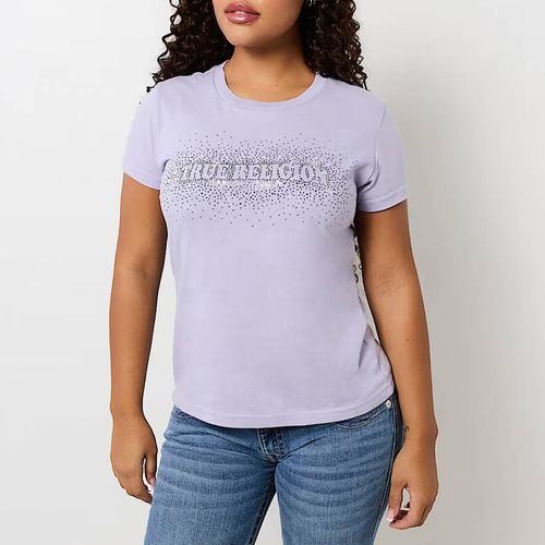 Purple Embellished Logo T-Shirt - True Religion - Modalova