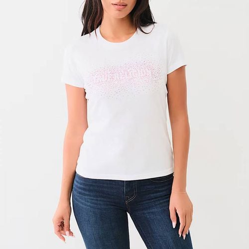 White Embellished Logo T-Shirt - True Religion - Modalova