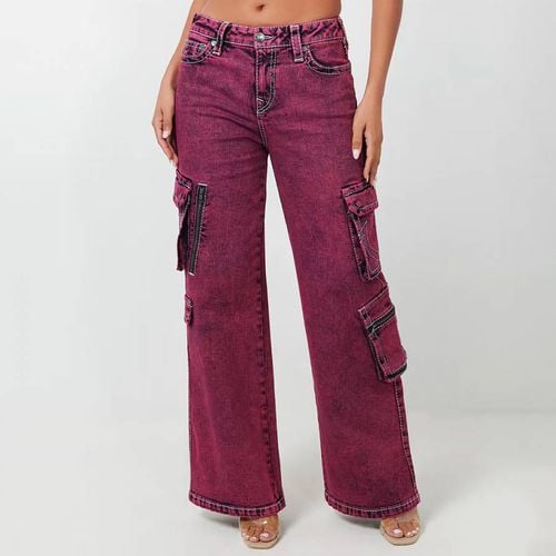 Purple Bobbi Cargo Jeans - True Religion - Modalova