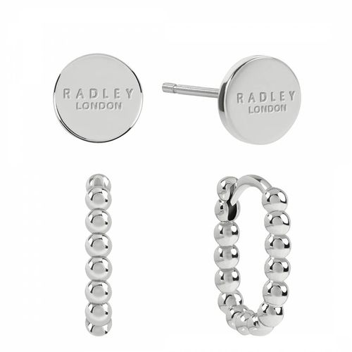 Plated Disk and Bobble Hoop Twin Pack Earrings - Radley - Modalova