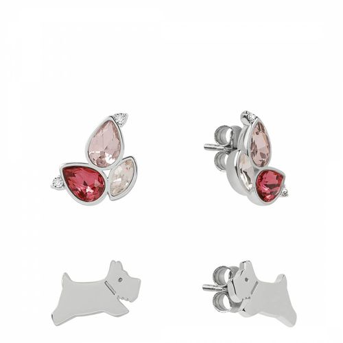 Plated Dog and Colourful Petal Twin Pack Earring Set - Radley - Modalova