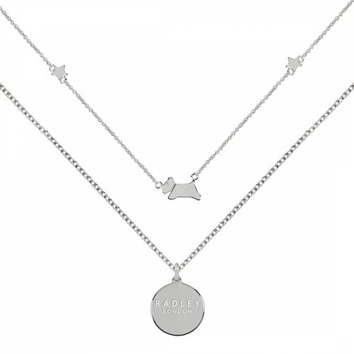 Ladies Plated Leaping Dog and Stars Double Chain Necklace - Radley - Modalova