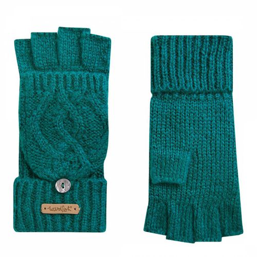 Teal Tally Fingerless Gloves - Weird Fish - Modalova