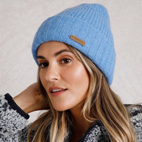 Blue Neve Ribbed Beanie - Weird Fish - Modalova