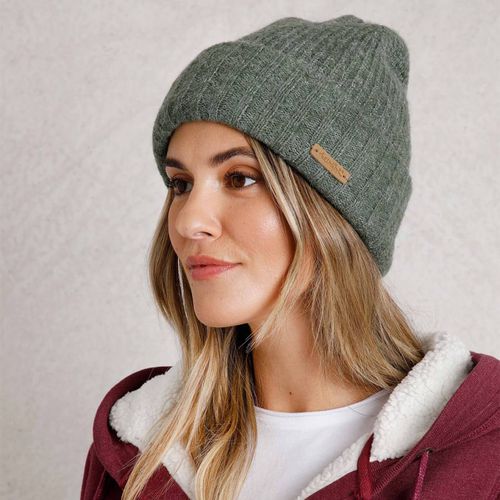 Green Neve Ribbed Beanie - Weird Fish - Modalova