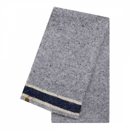 Grey Barnstaple Wool Blend Scarf - Weird Fish - Modalova