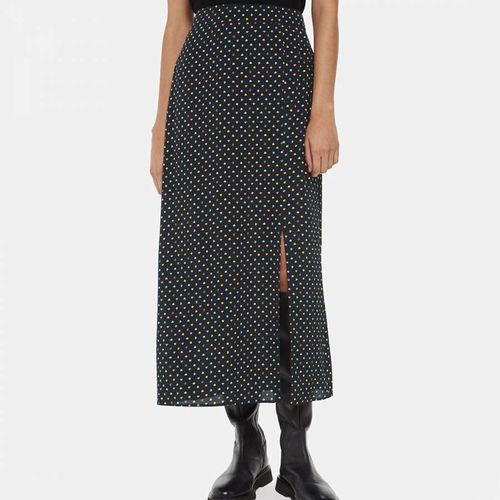 Scattered Hearts Split Midi Skirt - WHISTLES - Modalova