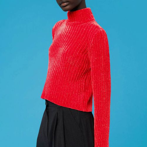 Red Chenille Knit Jumper - WHISTLES - Modalova