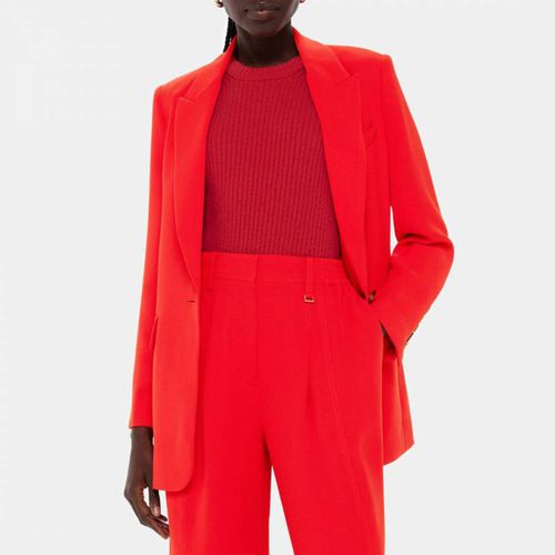 Red Boyfriend Crepe Blazer - WHISTLES - Modalova