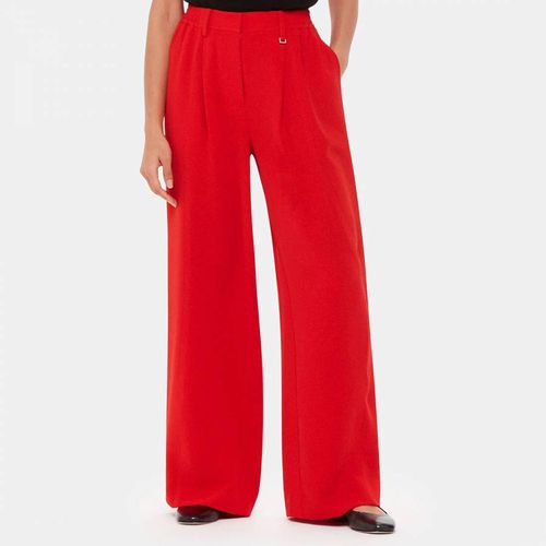 Red Harper Crepe Wide Leg Trousers - WHISTLES - Modalova