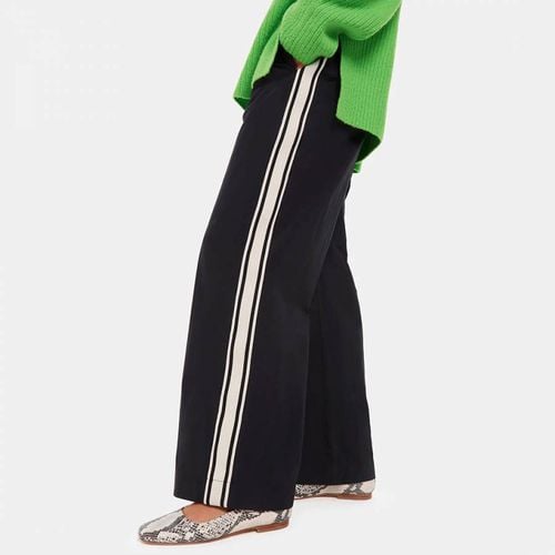 Black Ezra Side Stripe Trousers - WHISTLES - Modalova