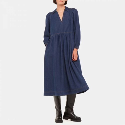 Denim Rina Cotton Trapeze Dress - WHISTLES - Modalova