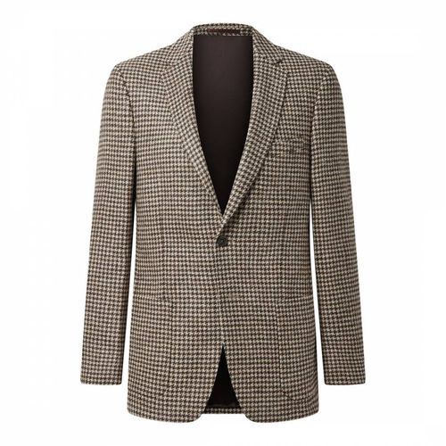 Large Houndstooth Wool Blazer - Bernard Weatherill - Modalova