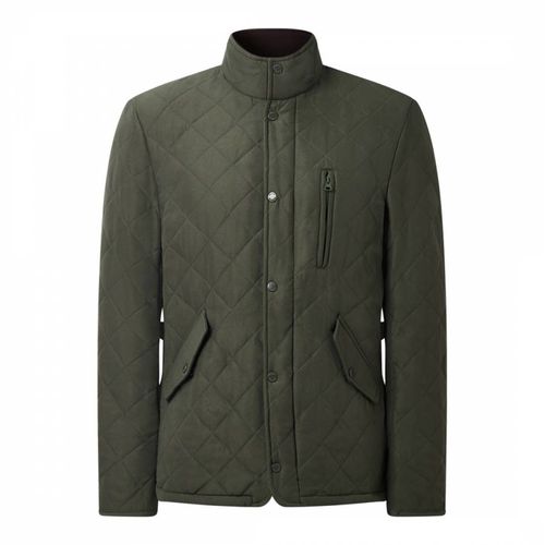 Khaki Quilted Paddock Coat - Bernard Weatherill - Modalova