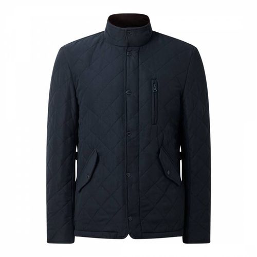 Navy Quilted Paddock Coat - Bernard Weatherill - Modalova