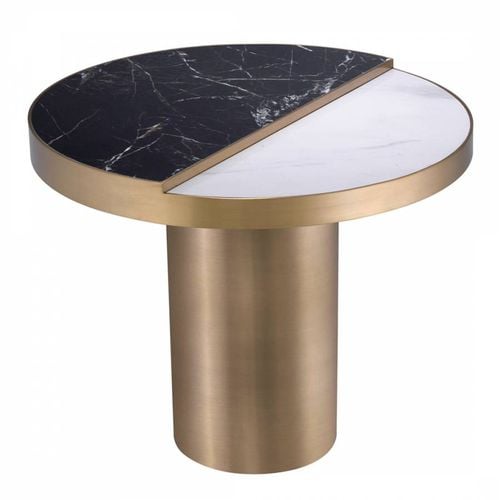 Excelsior Side Table Brushed Brass - Eichholtz - Modalova