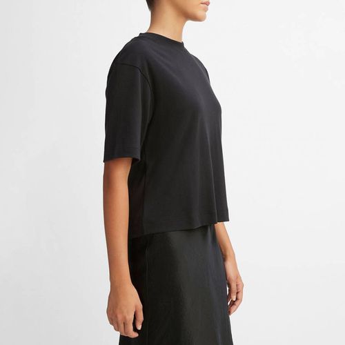 Black Wide Slv Crop T-shirt - Vince - Modalova