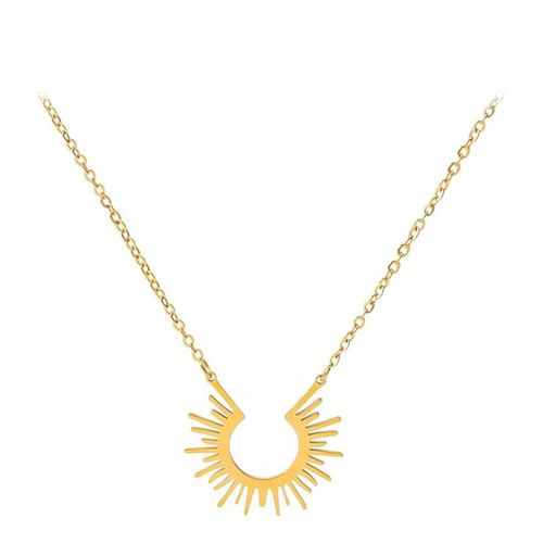 K Gold Sunburst Necklace - Liv Oliver - Modalova