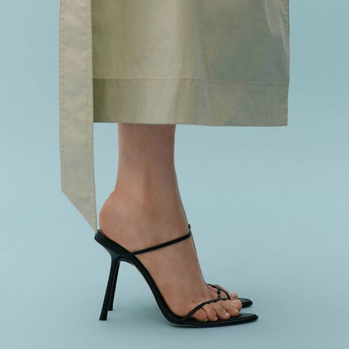 Black Strappy Heels - Mango X Victoria Beckham - Modalova