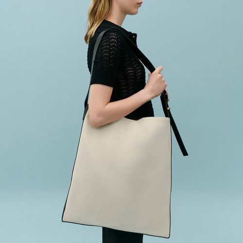 White Rectangular Bag - Mango X Victoria Beckham - Modalova