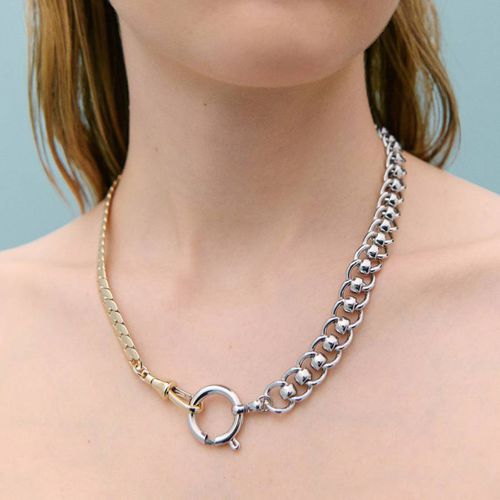 Silver/Gold Necklace - Mango X Victoria Beckham - Modalova