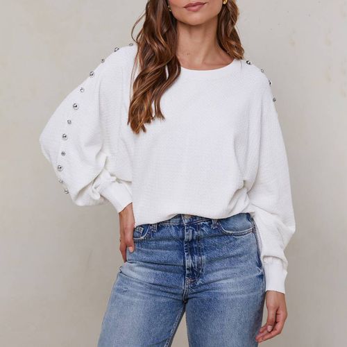 White Cashmere Blend Jumper - SOFT CASHMERE - Modalova