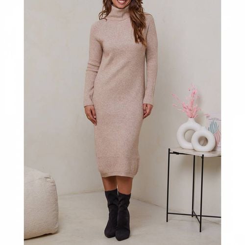 Beige Turtle Cashmere Blend Dress - SOFT CASHMERE - Modalova