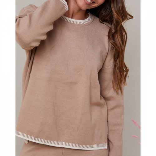 Camel Cashmere Blend Top - SOFT CASHMERE - Modalova