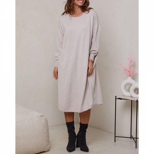 Beige Oversize Cashmere Blend Dress - SOFT CASHMERE - Modalova