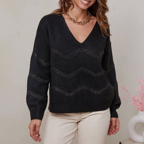 Black V Cashmere Blend Jumper - SOFT CASHMERE - Modalova