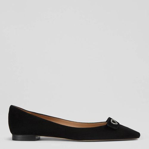 Amore Leather Heart Detail Flat Shoes - L K Bennett - Modalova