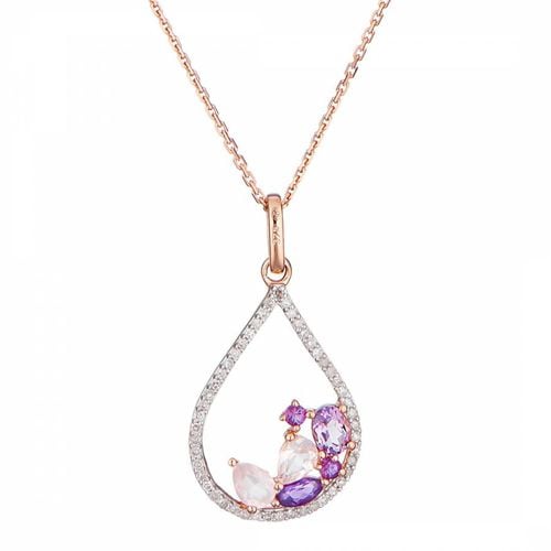 Rose "Lilas" Pendant Necklace - Diamond And Co - Modalova