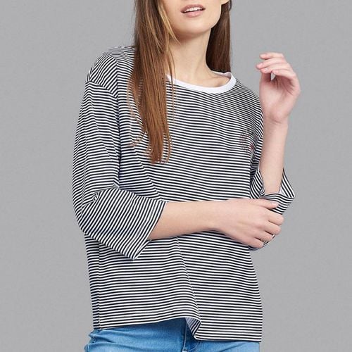 Breton Stripe 3/4 Sleeve T-Shirt - Beverly Hills Polo Club - Modalova