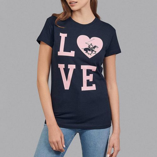 Navy Love Logo T-Shirt - Beverly Hills Polo Club - Modalova