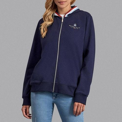 Navy Tipped Zip Hoodie - Beverly Hills Polo Club - Modalova