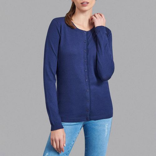 Frilled Button Placket Essential Logo Cardigan - Beverly Hills Polo Club - Modalova