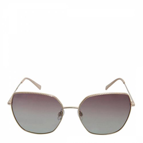 Beige Oversized Chainlink Polarised Sunglasses - Beverly Hills Polo Club - Modalova